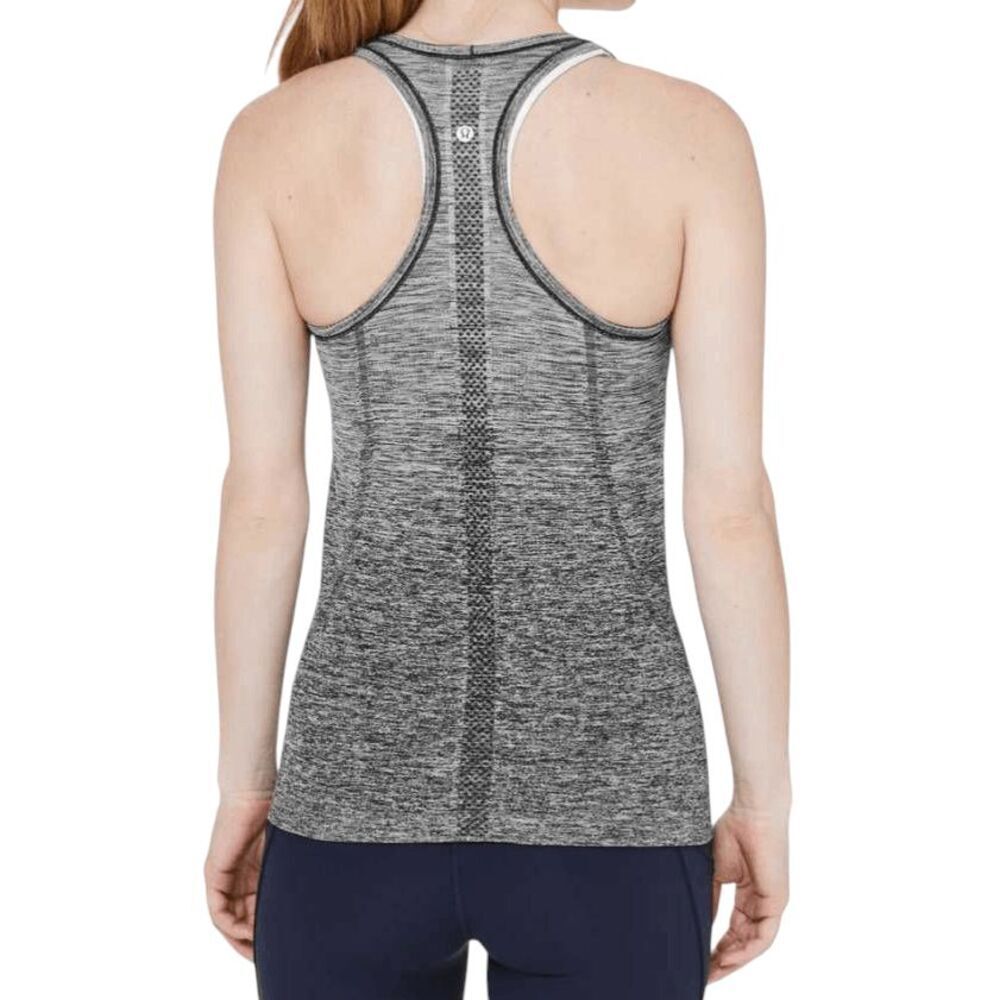 LULULEMON ATHLETICA Swiftly Tech Racerback Tank 'Black/White (Ombre)' Size 12